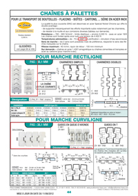 Télécharger page 44 : Chaînes à palettes