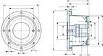 Lanterne d'accouplement pour pompe hydraulique