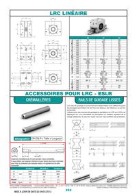 Page 252 : LRC linéaire - Accessoires pour LRC-ESLR