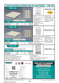 Page 59 : tapis modulaires en plastique