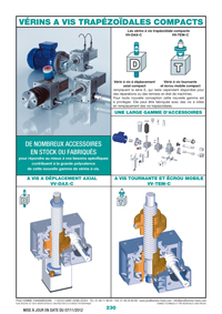 Page 230 : Vérins à vis trapézoïdales compacts