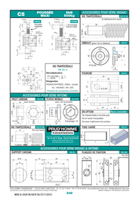 Page 240 : Vérins à vis VVTEMC & VVDAXC C5 - 5kN/500kg