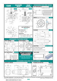 Page 243 : Vérins à vis VVTEMC & VVDAXC C50 - 50kN/5000kg