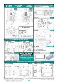 Page 244 : Vérins à vis VVTEMC & VVDAXC C100 - 100kN/10000kg