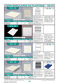 Page 56 : Tapis modulaires en plastique - TM 25