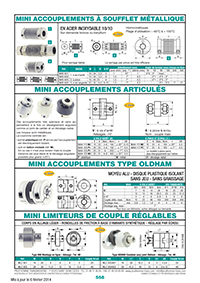 Page 558 : Mini accouplements - Mini limiteurs de couple