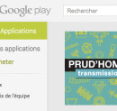 Le catalogue Prud'homme Transmissions sur Android