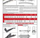 page 21- Chaînes à courbure - Chaînes à taquets escamotables