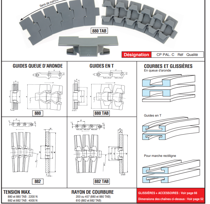 page 49 - Chaînes à palette en élastique