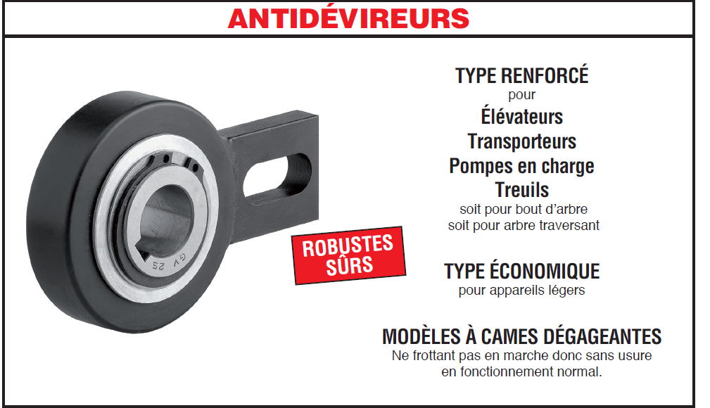 page 160 - ROUES LIBRES - ANTIDÉVIREURS - ROUES À ROCHET ET LEURS CLIQUETS