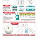 Page 503 - GUIDES DROITS ET COURBES, PIGNONS ET GALETS DE RENVOI POUR CHAÎNES À PALETTES & <strong>SPÉCIALITÉS POUR TRANSPORTEURS À AUGE</strong>
