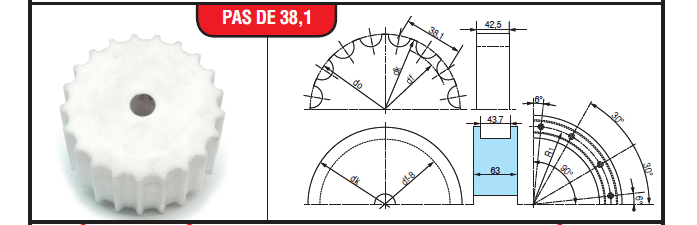 Page 503 - GUIDES DROITS ET COURBES, PIGNONS ET GALETS DE RENVOI POUR CHAÎNES À PALETTES & <strong>SPÉCIALITÉS POUR TRANSPORTEURS À AUGE</strong>