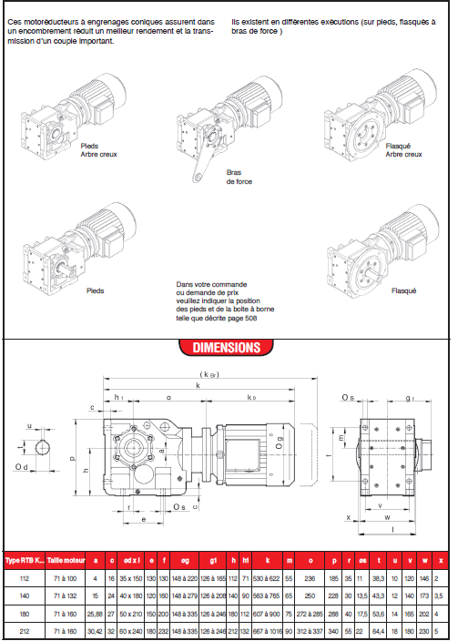 Page 556 - MOTORÉDUCTEURS À ENGRENAGES CONIQUES