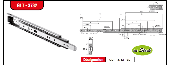 Page 248 - GLISSIÈRES LINÉAIRES TÉLESCOPIQUES - SÉRIE LÉGÈRE