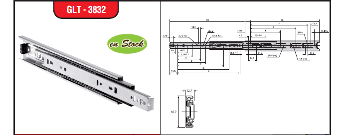 Page 249 - GLISSIÈRES LINÉAIRES TÉLESCOPIQUES - SÉRIE LÉGÈRE