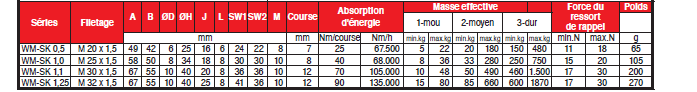 Page 313 - AMORTISSEURS POUR CHARGES RADIALES & SÉRIE SPÉCIALE ‘‘COMPACTE’’ WM-SK