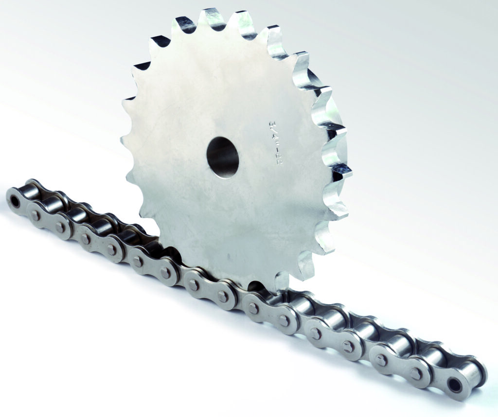 Roue et chaîne en inox